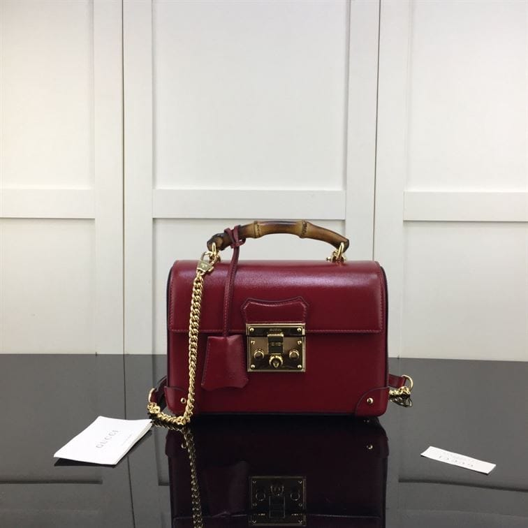 GUCCI PADLOCK GG SMALL BAMBOO SHOULDER BAG – GB87