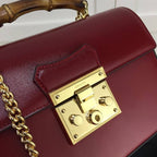GUCCI PADLOCK GG SMALL BAMBOO SHOULDER BAG – GB87