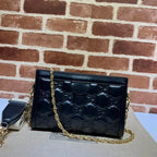 GUCCI SMALL GG QUILTED LEATHER BAG IN BLACK – GB29