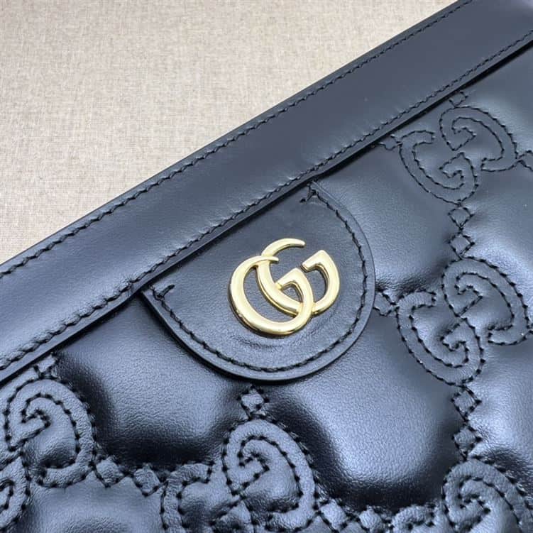 GUCCI SMALL GG QUILTED LEATHER BAG IN BLACK – GB29