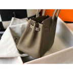 Hermes Birkin 25cm Bag In Taupe Clemence Leather GHW – HW006