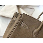 Hermes Birkin 25cm Bag In Taupe Clemence Leather GHW – HW006