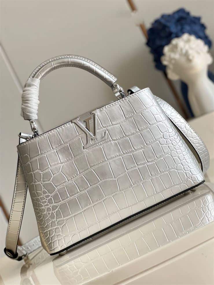 LOUIS VUITTON CAPUCINES BB Silver – LW064