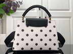 LOUIS VUITTON CAPUCINES BB White & Black – LW093