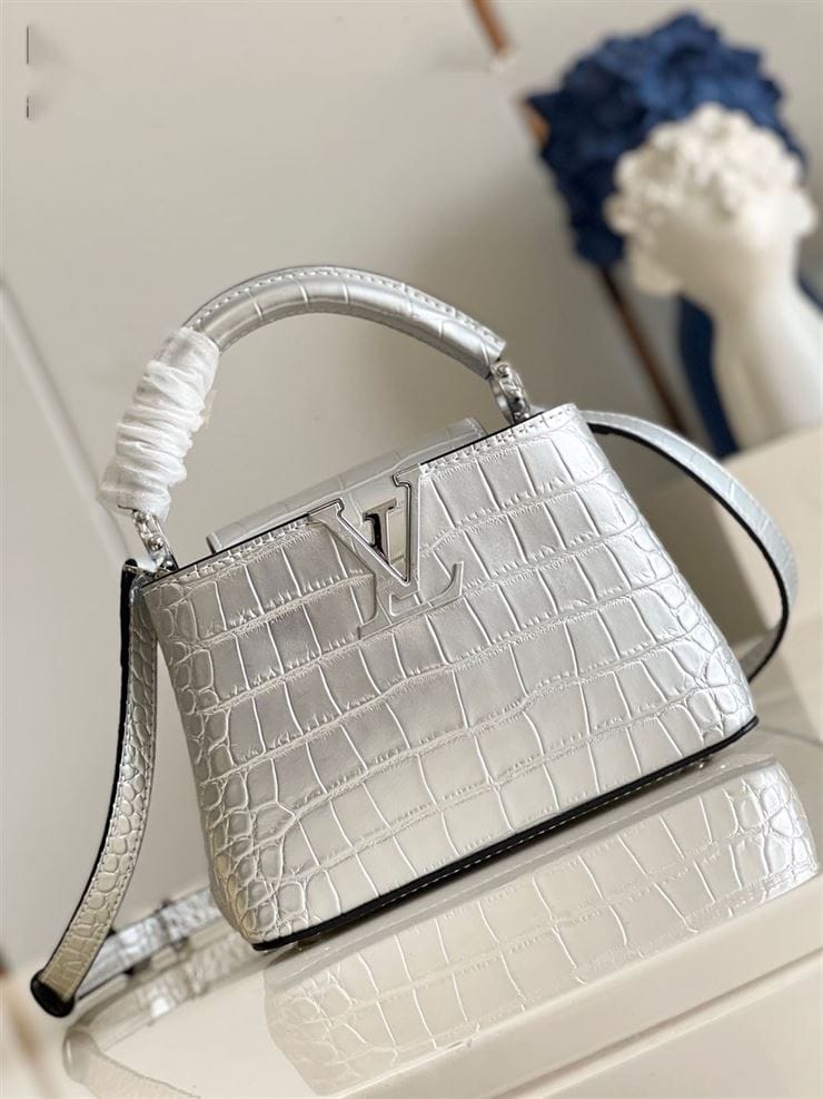 LOUIS VUITTON CAPUCINES MINI Silver – LW065