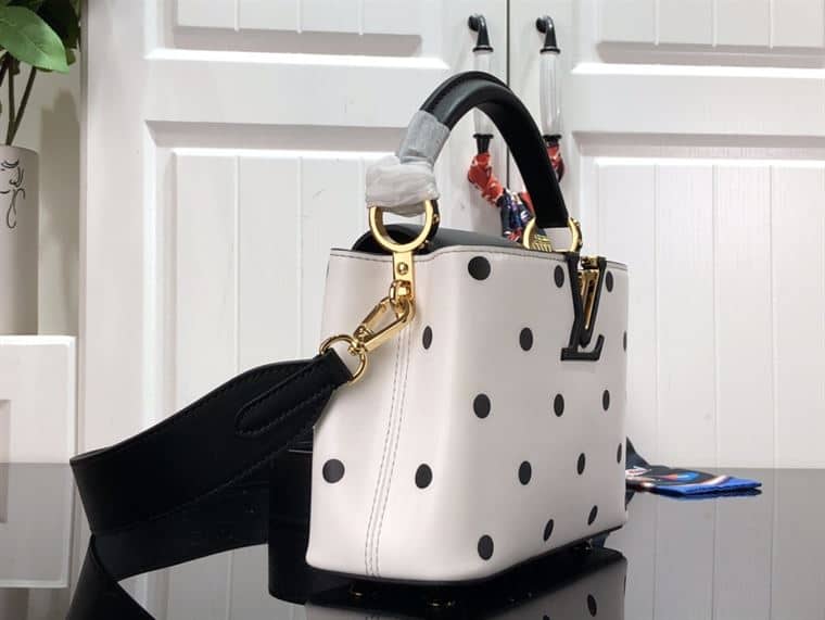 LOUIS VUITTON CAPUCINES MINI White and Black – LW094
