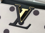 LOUIS VUITTON CAPUCINES MM White And Black – LW095