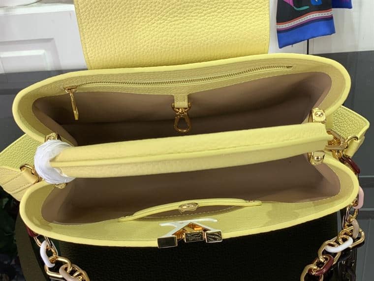LOUIS VUITTON CAPUCINES MM Yellow – LW099