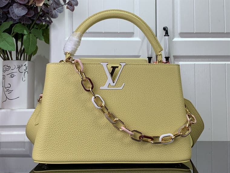 LOUIS VUITTON CAPUCINES MM Yellow – LW099