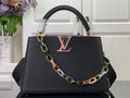 LOUIS VUITTON CAPUCINES MM BLACK – LW100