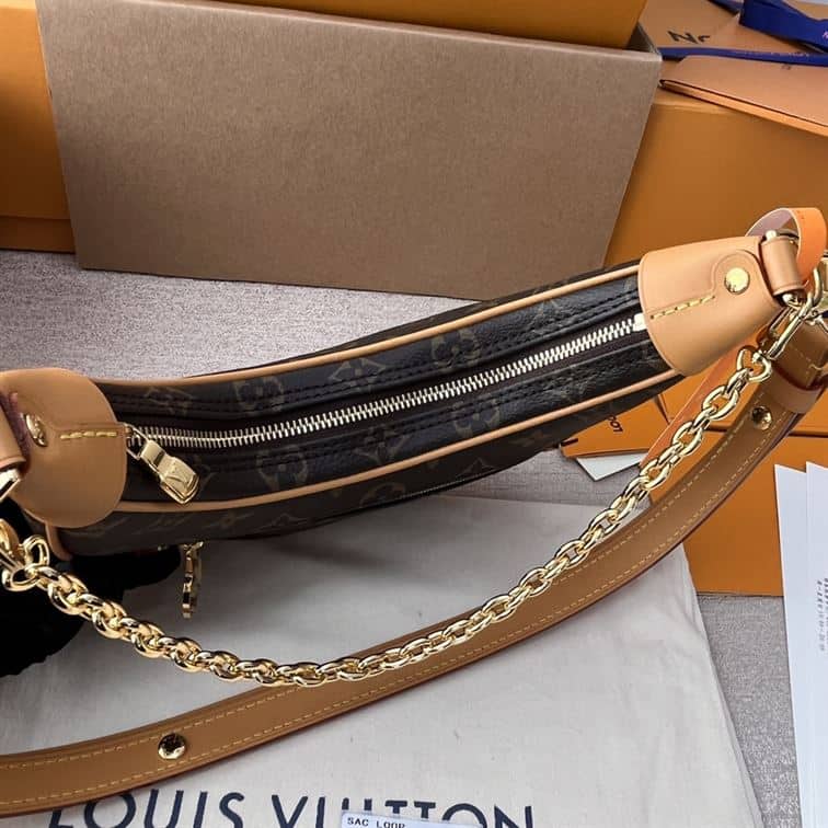 LOUIS VUITTON LOOP HANDBAG MONOGRAM BROWN – LW029