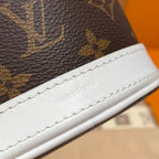 LOUIS VUITTON NANO BUCKET BROWN WHITE – LW134