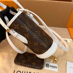 LOUIS VUITTON NANO BUCKET BROWN WHITE – LW134
