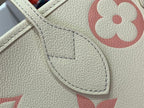 LOUIS VUITTON NEVERFULL MM BICOLOR MONOGRAM EMPREINTE LEATHER – LW120