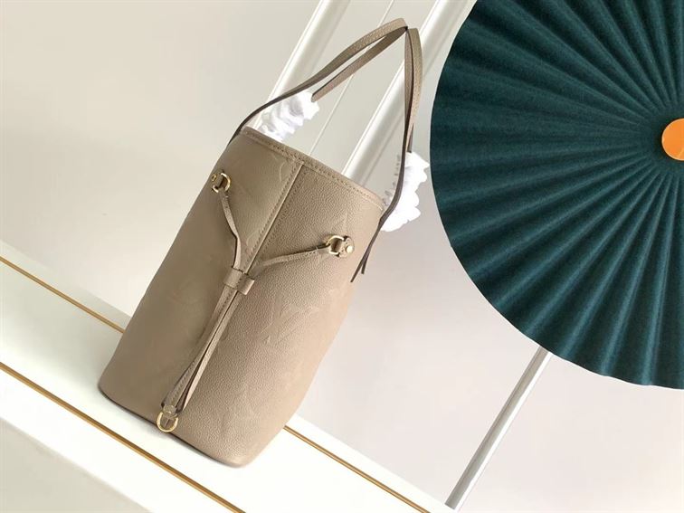 LOUIS VUITTON NEVERFULL MM TOURTERELLE MONOGRAM EMPREINTE – LW035