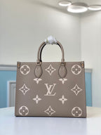 LOUIS VUITTON ONTHEGO MM BICOLOR MONOGRAM EMPREINTE – LW040