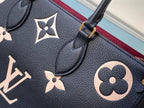 LOUIS VUITTON ONTHEGO MM BICOLOR MONOGRAM EMPREINTE – LW041