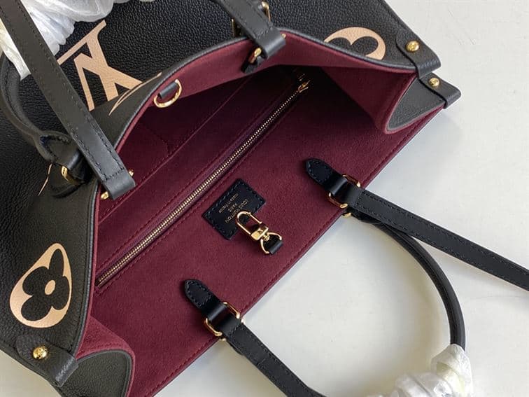 LOUIS VUITTON ONTHEGO MM BICOLOR MONOGRAM EMPREINTE – LW041