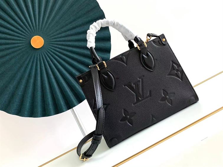 LOUIS VUITTON ONTHEGO PM BLACK MONOGRAM EMPREINTE – LW033