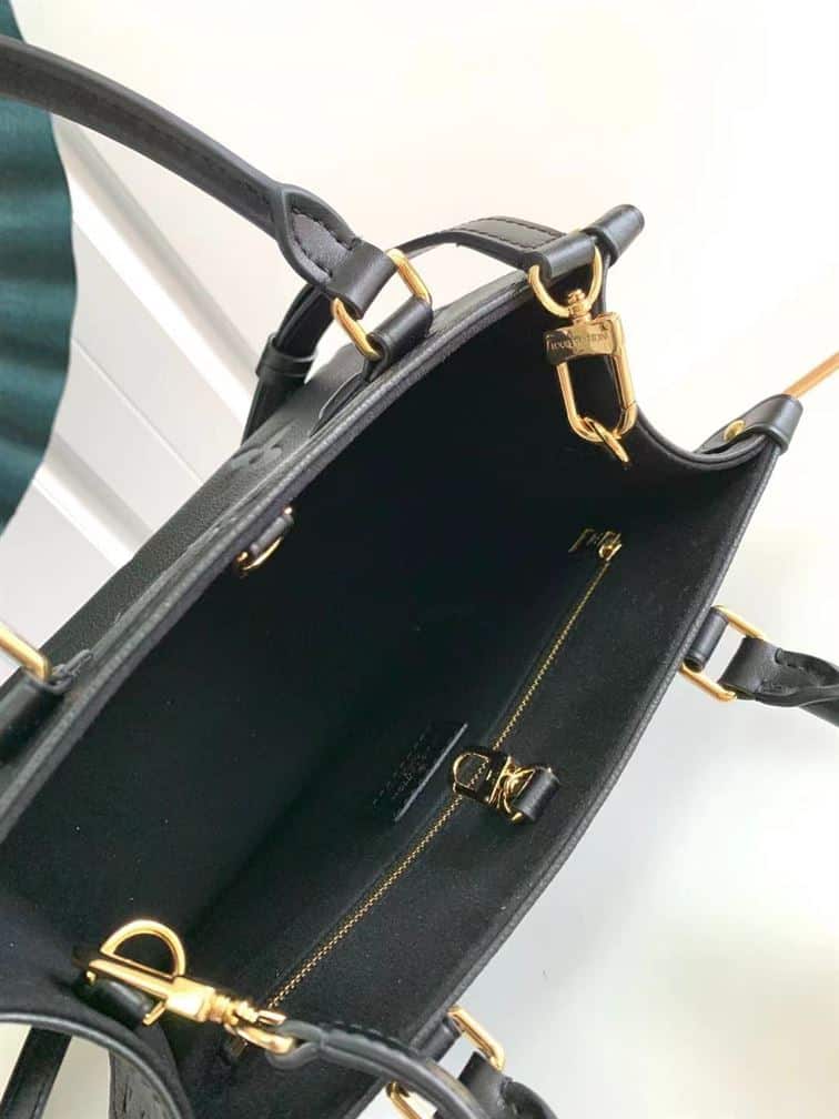 LOUIS VUITTON ONTHEGO PM BLACK MONOGRAM EMPREINTE – LW033