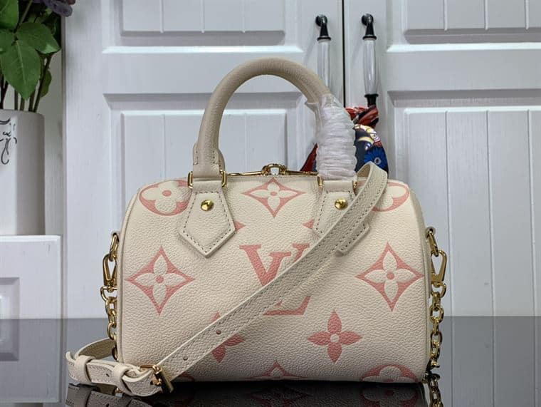 LOUIS VUITTON SPEEDY BANDOULIERE 20 MONOGRAM EMPREINTE LEATHER – LW123