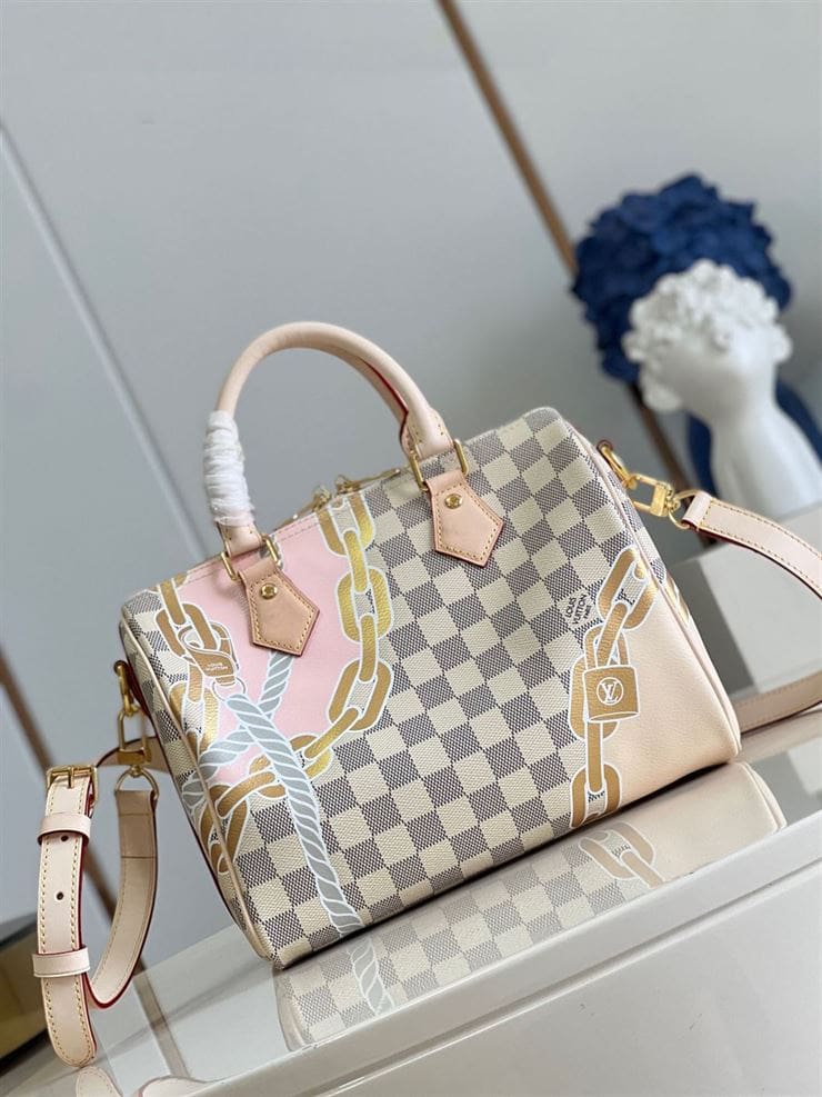 LOUIS VUITTON SPEEDY BANDOULIERE 25 DAMIER AZUR CANVAS – LW117