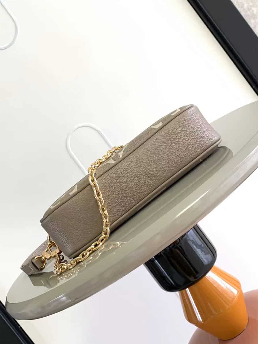 LOUIS VUITTON WALLET ON CHAIN IVY BICOLOR MONOGRAM EMPREINTE LEATHER – LW038