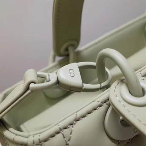 MEDIUM LADY DIOR BAG METALLIC GRAY – DOB007