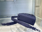 MEDIUM ULTRAMATTE LADY DIOR BAG INDIGO BLUE ULTRAMATTE CANNAGE CALFSKIN – DOB001