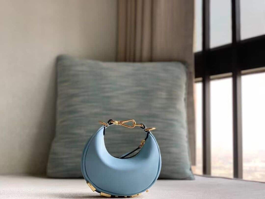 NANO FENDYGRAPHY BLUE LEATHER CHARM – F038