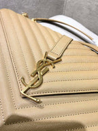 YSL COLLEGE MATT GOLD BAG – YB022
