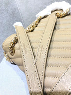 YSL COLLEGE MATT GOLD BAG – YB022