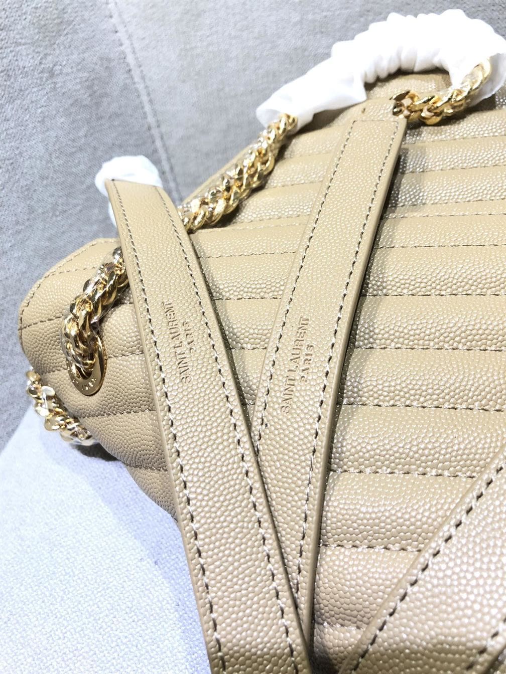 YSL COLLEGE MATT GOLD BAG – YB022