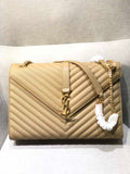 YSL COLLEGE MATT GOLD BAG – YB022