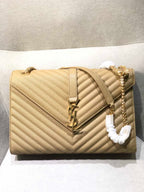 YSL COLLEGE MATT GOLD BAG – YB022