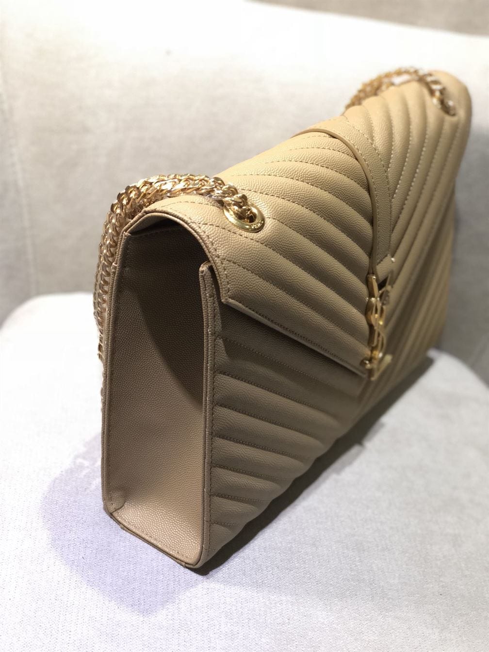 YSL COLLEGE MATT GOLD BAG – YB022