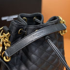 YSL EMMANUELLE SMALL BUCKET BAG IN QUILTED LAMBSKIN – YB043