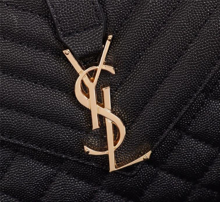 YSL ENVELOPE MEDIUM CHAIN BAG IN SUPPLE MATELASSÉ LEATHER – YB036