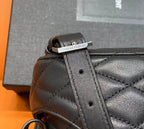 YSL JUNE QUILTED LEATHER CROSSBODY BLACK BAG – YB045