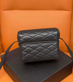YSL JUNE QUILTED LEATHER CROSSBODY BLACK BAG – YB045