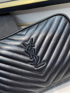 YSL LOU CAMERA BLACK BAG IN QUILTED LEATHER – YB051