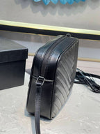 YSL LOU CAMERA BLACK BAG IN QUILTED LEATHER – YB051