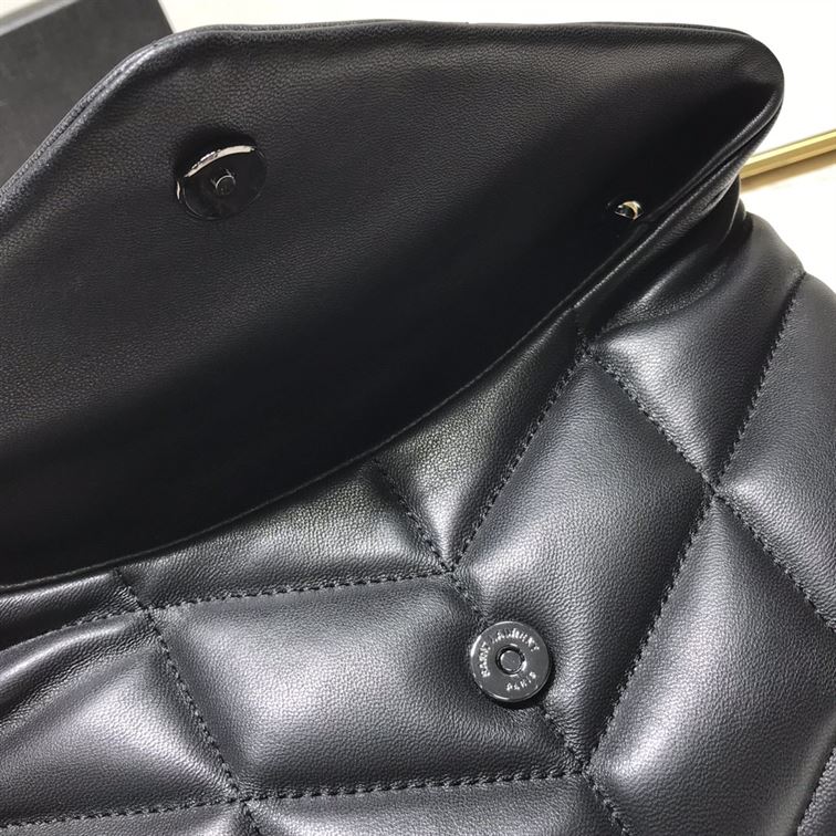 YSL LOULOU PUFFER SHOULDER BLACK BAG – YB010