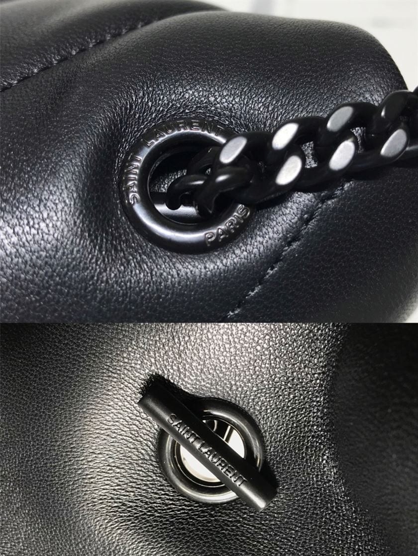 YSL LOULOU PUFFER SHOULDER BLACK BAG – YB010