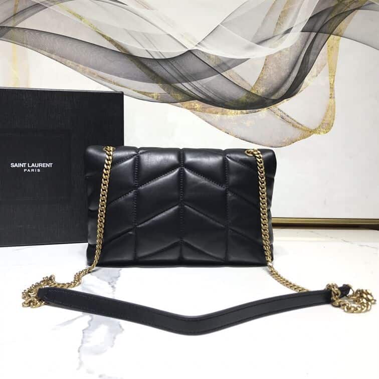 YSL LOULOU PUFFER SHOULDER BLACK BAG – YB011