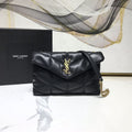 YSL LOULOU PUFFER SHOULDER BLACK BAG – YB011