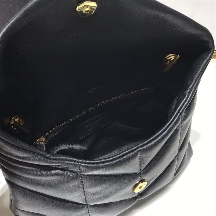 YSL LOULOU PUFFER SHOULDER BLACK BAG – YB011