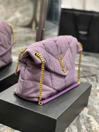 YSL MEDIUM PUFFER PURPLE BAG – YB058