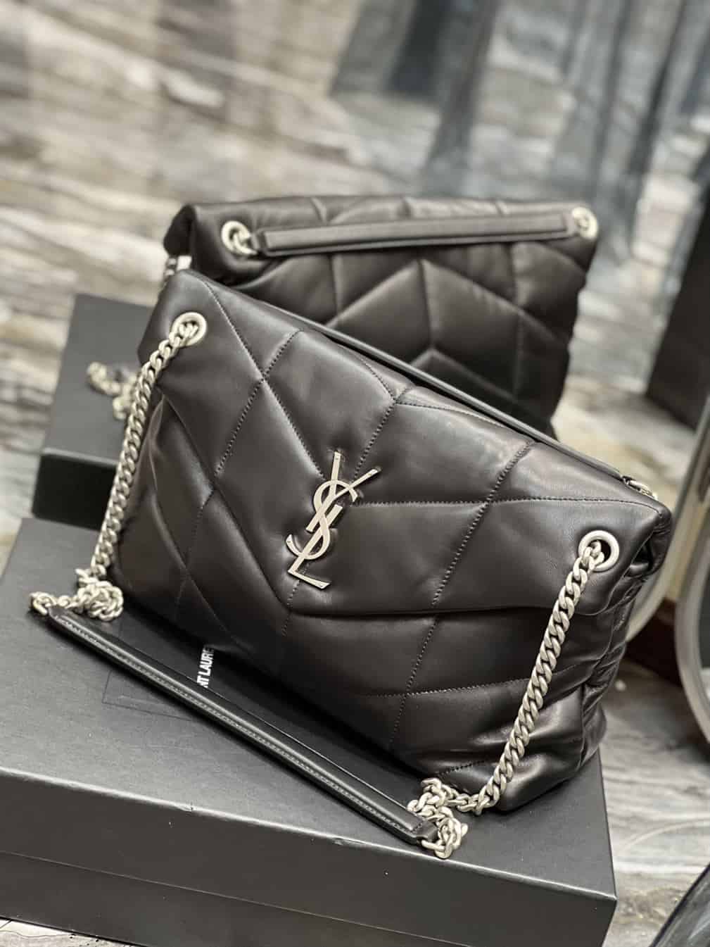 YSL MEDIUM PUFFER IN QUILTED NAPPA LEATHER – YB052