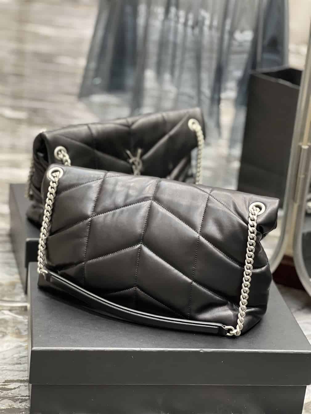 YSL MEDIUM PUFFER IN QUILTED NAPPA LEATHER – YB052